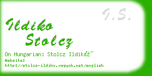 ildiko stolcz business card